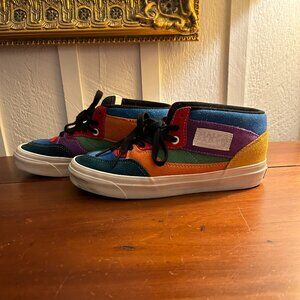 Vans Half Cab Rainbow/Multicolor Skate Shoe. Wmns size 8.0